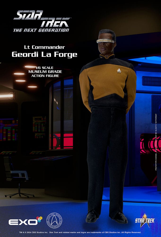 Star Trek The Next Generation Lt. Commander Geordi La Forge (Essentials Version) 1/6 Scale Action Figure