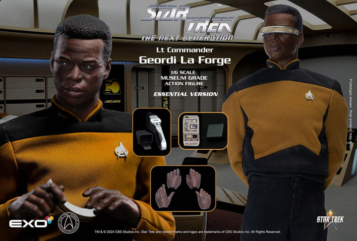 Star Trek The Next Generation Lt. Commander Geordi La Forge (Essentials Version) 1/6 Scale Action Figure