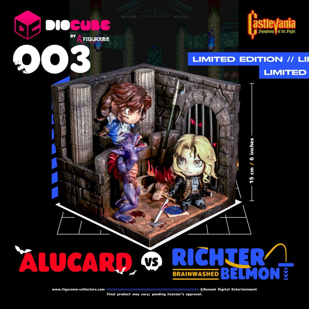 Castlevania Alucard vs Richter Belmont DioCube PVC Diorama 15 cm