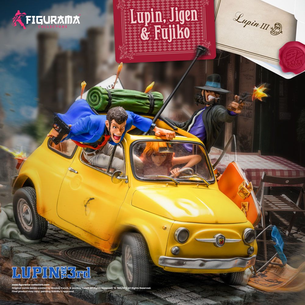 Lupin III Lupin Jigen and Fujiko Elite Diorama Statue 1/8 Scale 31 cm