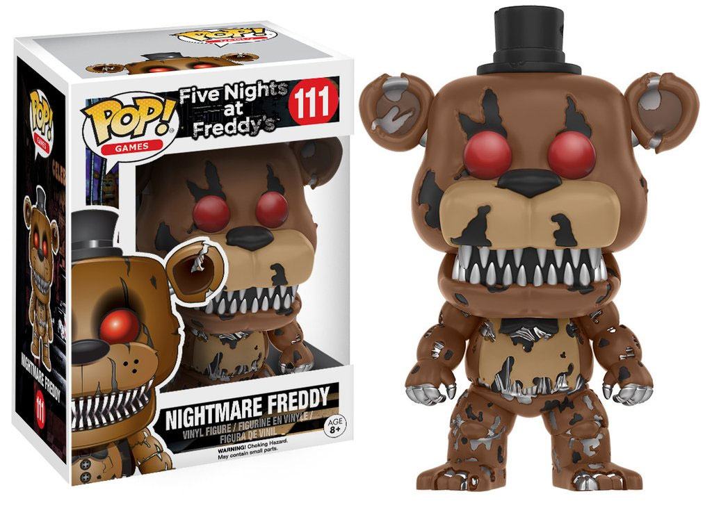 Funko Nightmare Freddy Five Nights at Freddys POP Games Vinyl Figure 9 cm