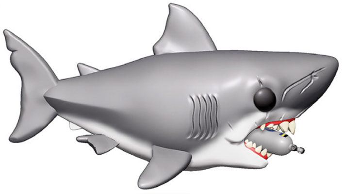Jaws with Diving Tank Jaws Funko POP! Super Size Vinyl Figure