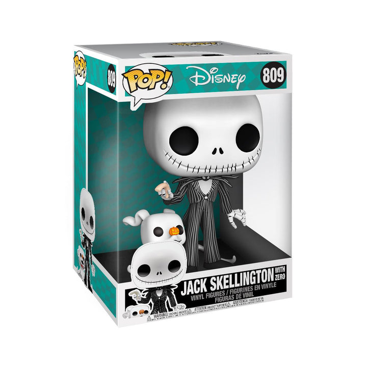 Jack with Zero Disney Nightmare before Christmas Super Sized Funko POP! Vinyl Figure