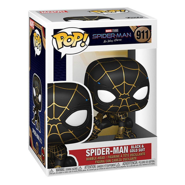 Spider-Man (Black & Gold Suit) Spider-Man No Way Home Marvel Funko POP! Vinyl Figure