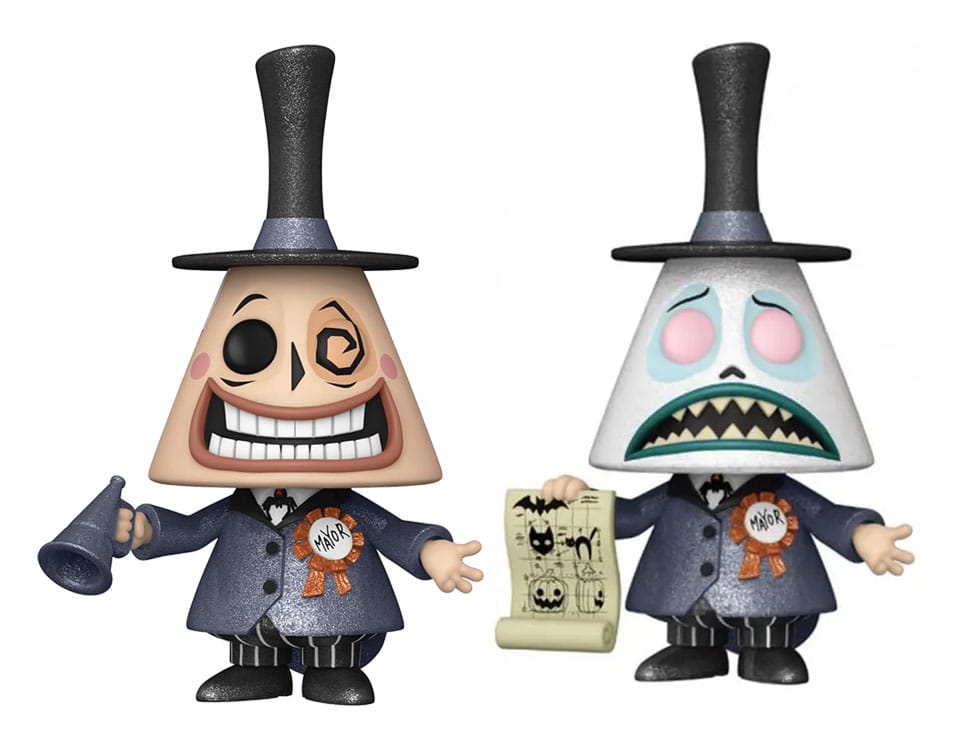 Funko Mayor with Megaphone Nightmare Before Christmas POP Animation Vinyl Figure with Chase Assortment 9 cm 6 Pack