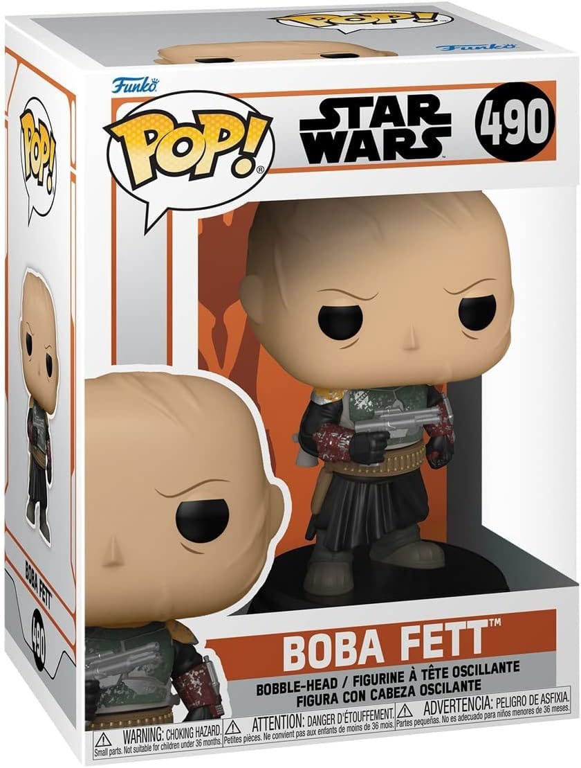 Boba Fett without Helmet Star Wars Mandalorian Funko POP! Exclusive Vinyl Figure