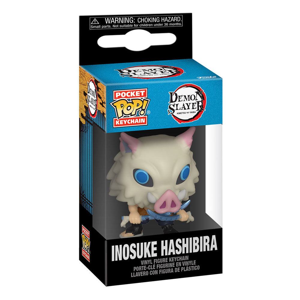 CFunko Inosuke Demon Slayer Pocket POP Vinyl Keychains Display of 12 4 cm