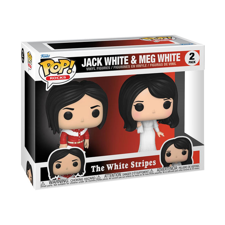 Jack White and Meg White The White Stripes Funko POP! Rocks Vinyl Figures (2-Pack)
