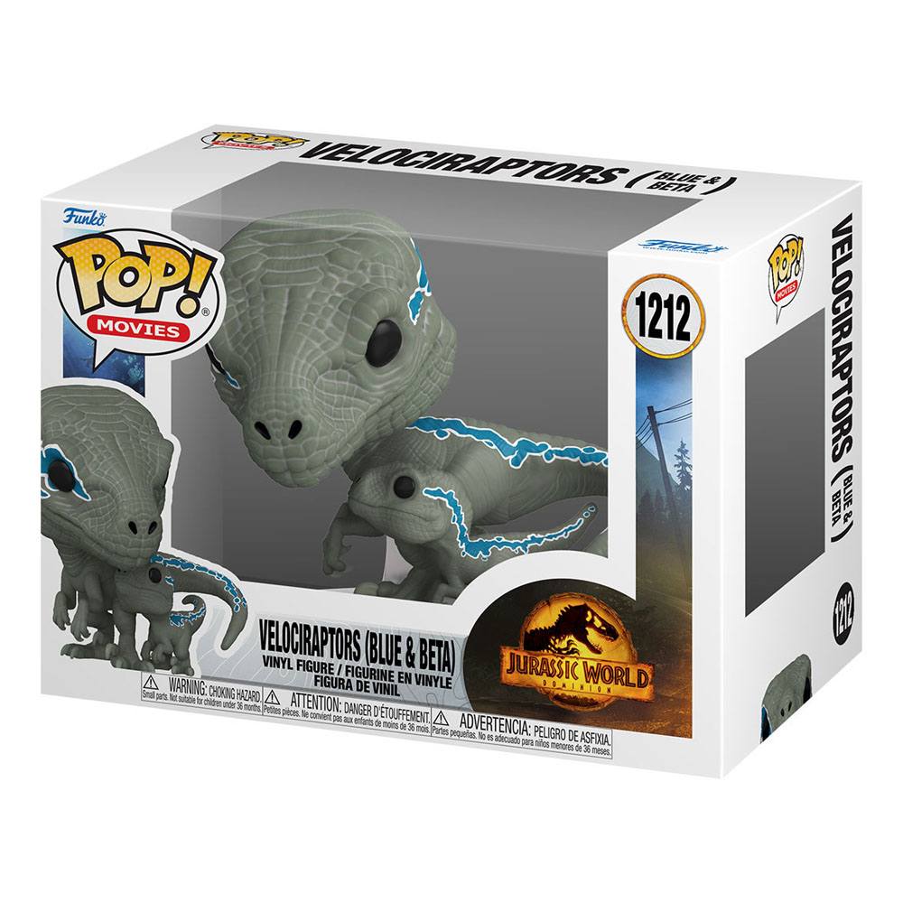 Jurassic World Blue and Beta POP Movies Vinyl Figure 9 cm
