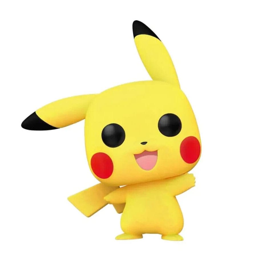 Pokemon Pikachu Waving Flocked POP Games Vinyl Figure 9 cm