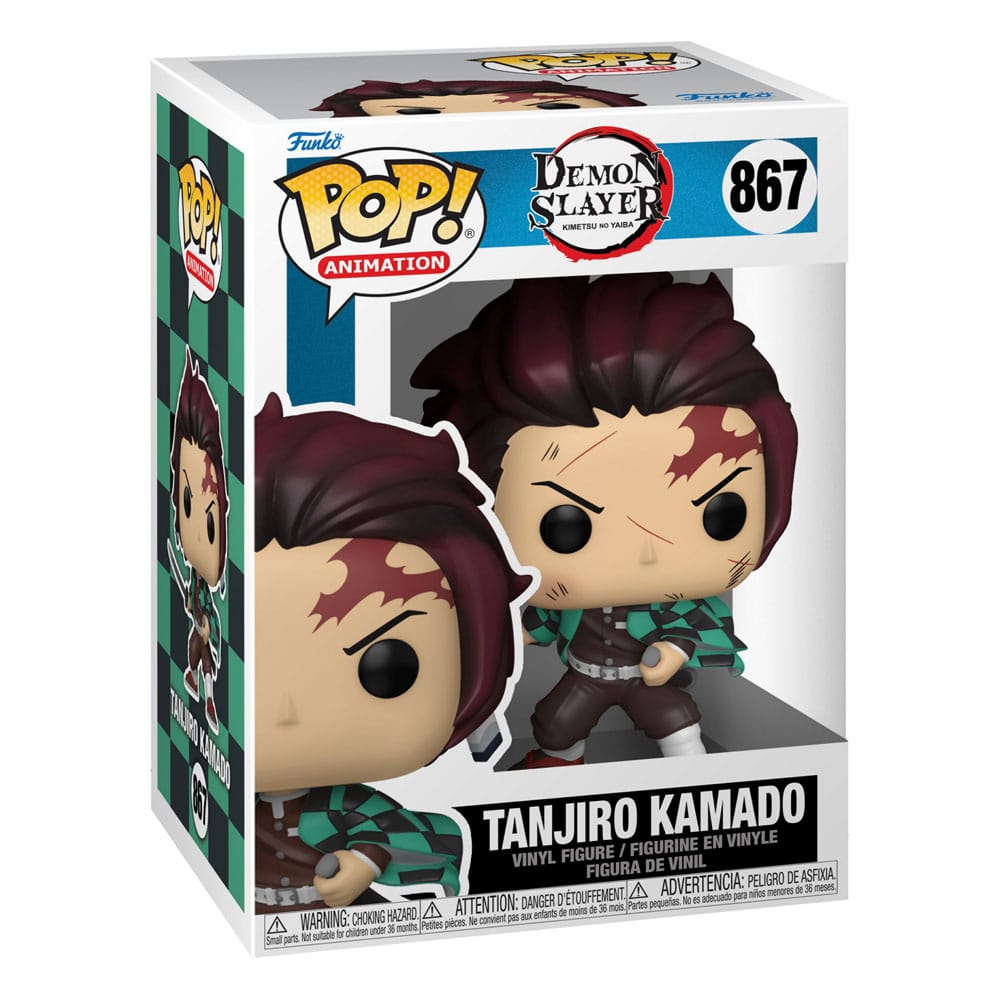 Tanjiro Demon Slayer Funko POP! Vinyl Figure and Tee Box Size S