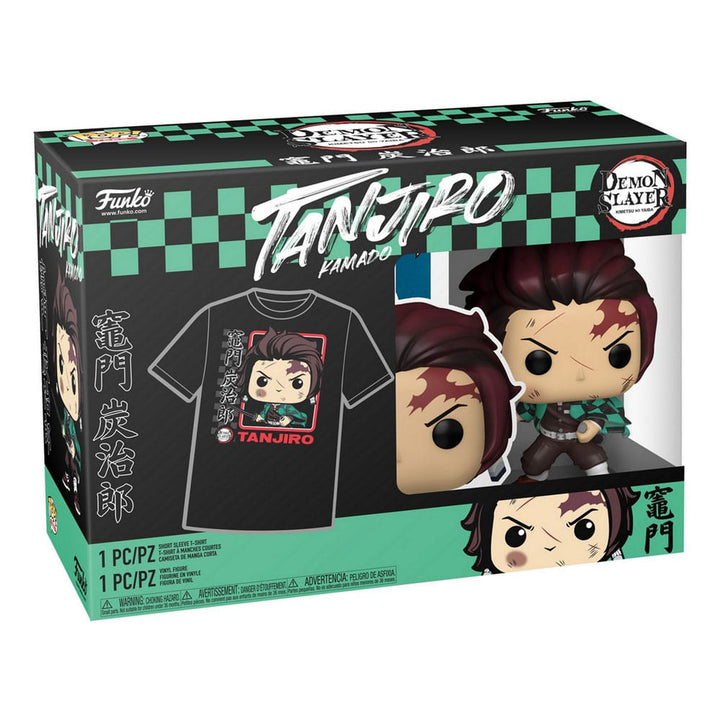 Tanjiro Demon Slayer Funko POP! Vinyl Figure and Tee Box Size S