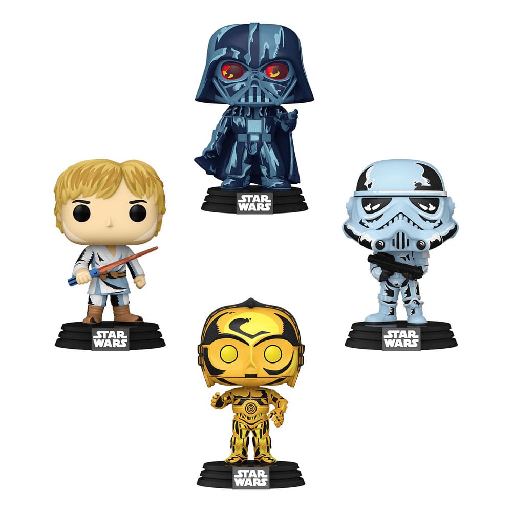 Retro Series Star Wars Funko POP! Movies Vinyl Figure (4-Pack)