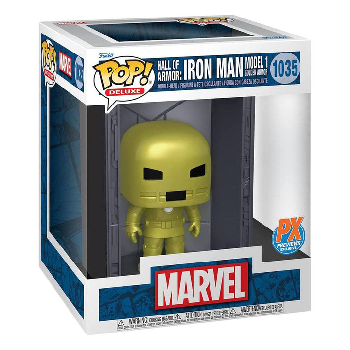 Iron Man Model 1 PX Hall of Armor Marvel Exclusive Funko POP! Deluxe Vinyl Figure