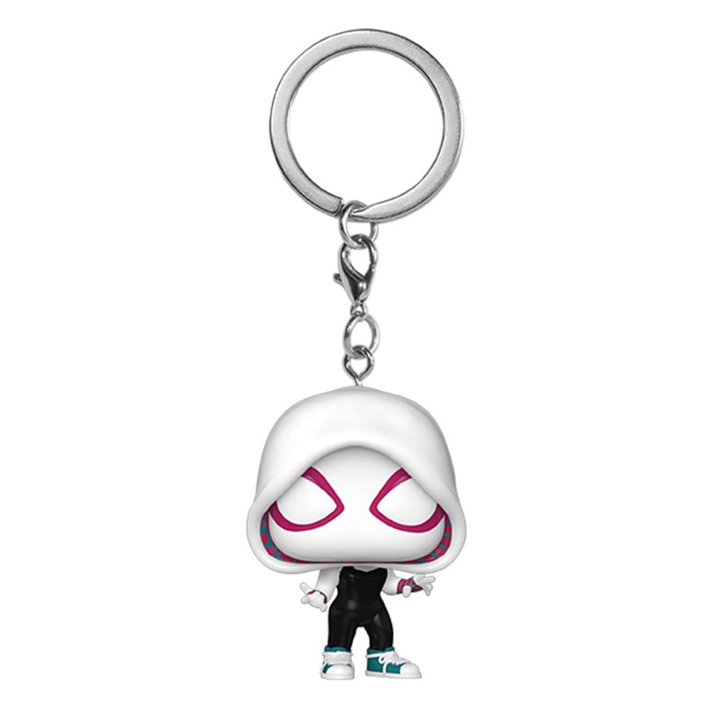 Funko Spider Gwen Spider Man Across the Spider Verse POP! Vinyl Keychain Display 12 Pack 4 cm