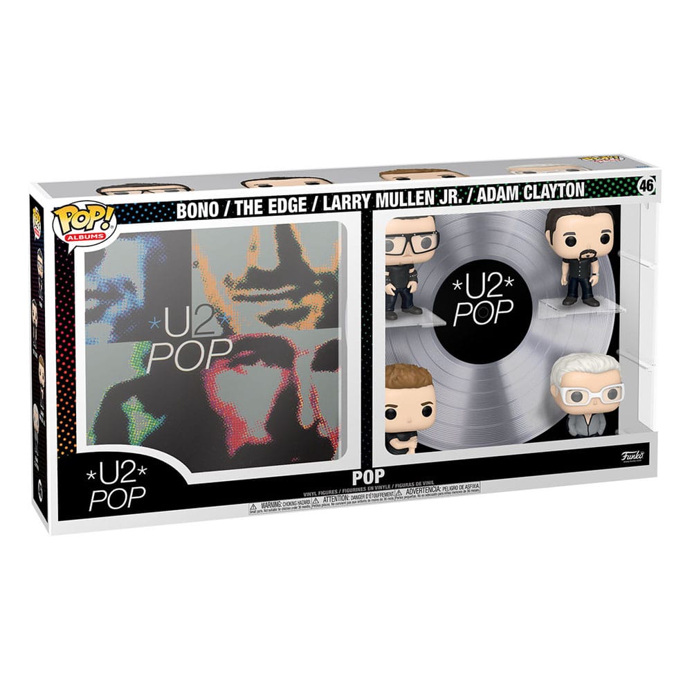 The Edge with Bono Larry and Adam U2 Pop Studio Funko POP! Albums DLX Vinyl Figure (4-Pack)