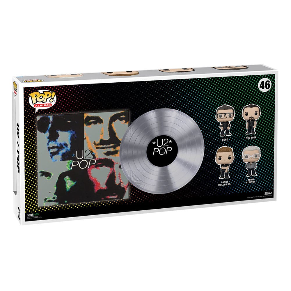 The Edge with Bono Larry and Adam U2 Pop Studio Funko POP! Albums DLX Vinyl Figure (4-Pack)