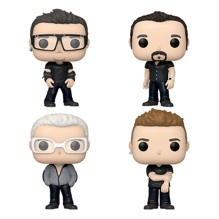 The Edge with Bono Larry and Adam U2 Pop Studio Funko POP! Albums DLX Vinyl Figure (4-Pack)