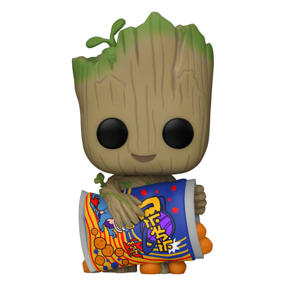 Funko Groot with Cheese Puffs I Am Groot POP! Vinyl Figure 9 cm