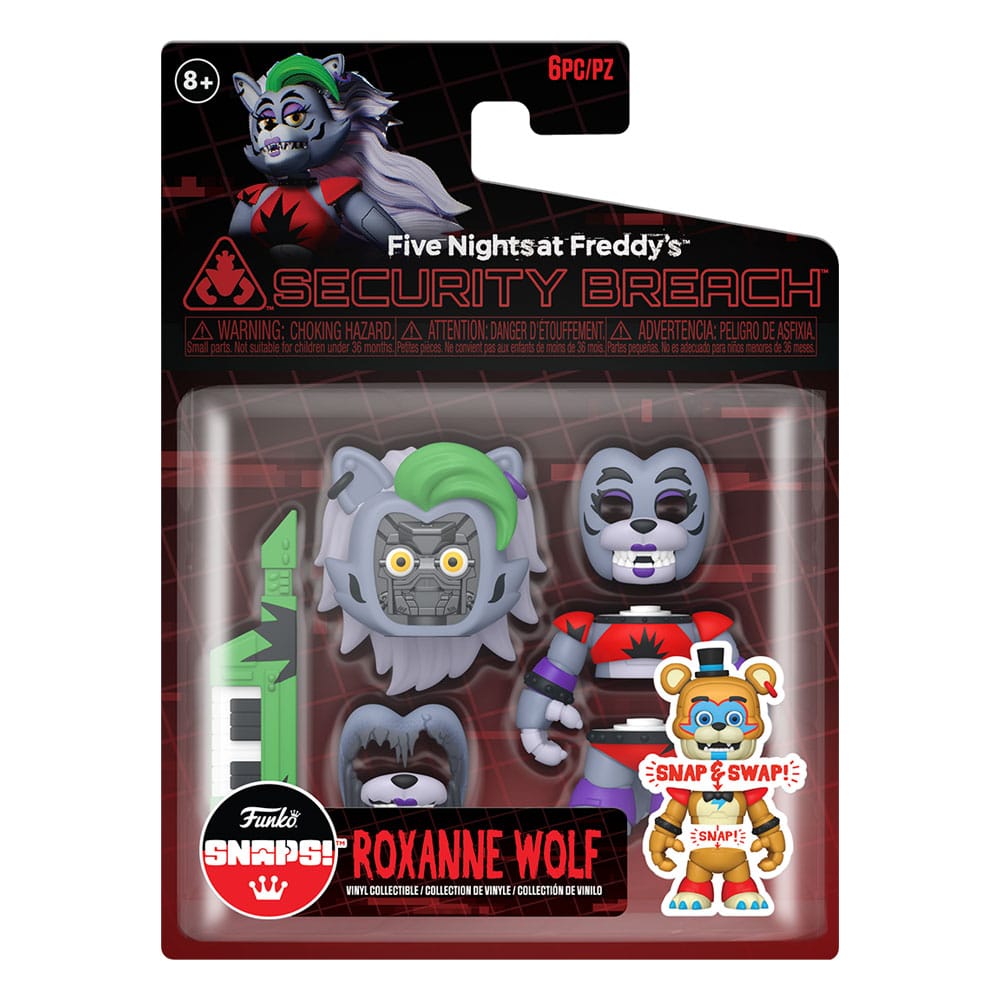 Five Nights at Freddy's Glamrock Roxanna 3.5" Scale Snap Action Figure