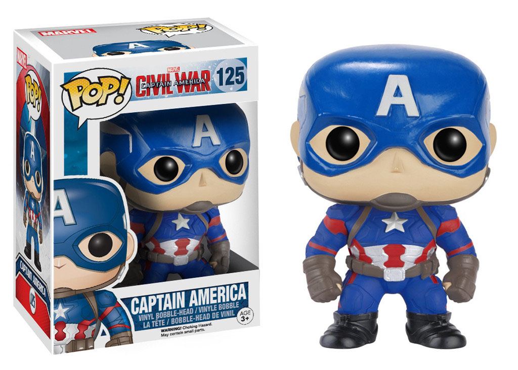 Funko Captain America Captain America Civil War POP! Vinyl Bobble Head Figure 10 cm