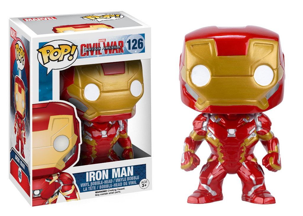 Iron Man Captain America Civil War Bobble-Head Funko POP! Vinyl