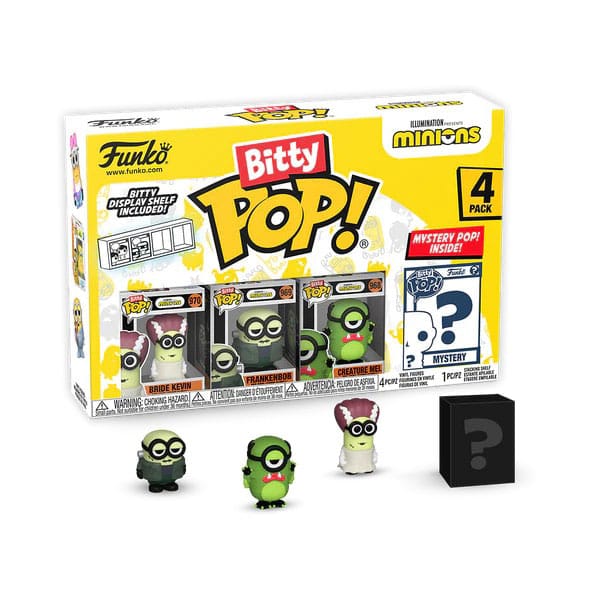 Funko Frankenbob Minions Bitty POP! Vinyl Figure 4 Pack 2,5 cm