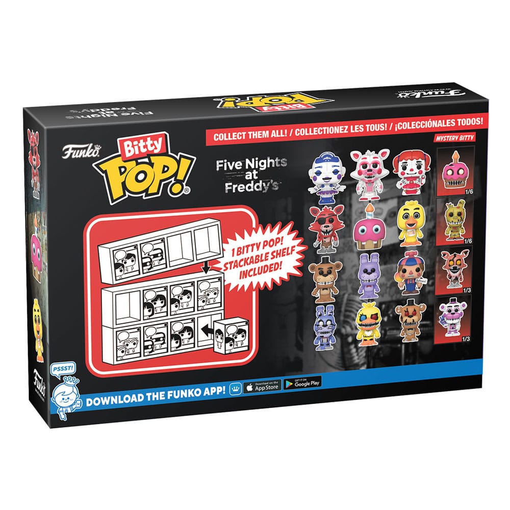 Funko Nightmare Bonnie Five Nights at Freddy's Bitty POP Vinyl Figure 4 Pack 2.5 cm