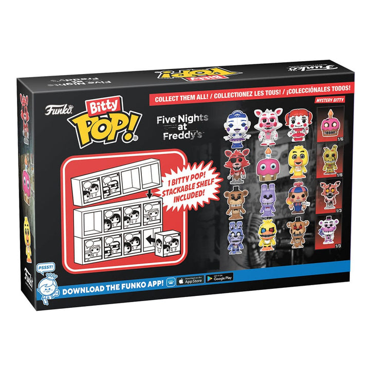 Funko Nightmare Bonnie Five Nights at Freddy's Bitty POP Vinyl Figure 4 Pack 2.5 cm
