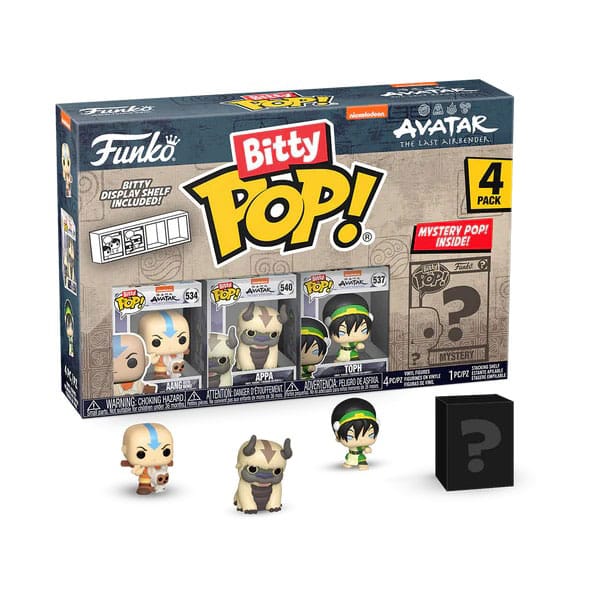 Funko Aang Avatar The Last Airbender Bitty POP! Vinyl Figure 4 Pack 2,5 cm