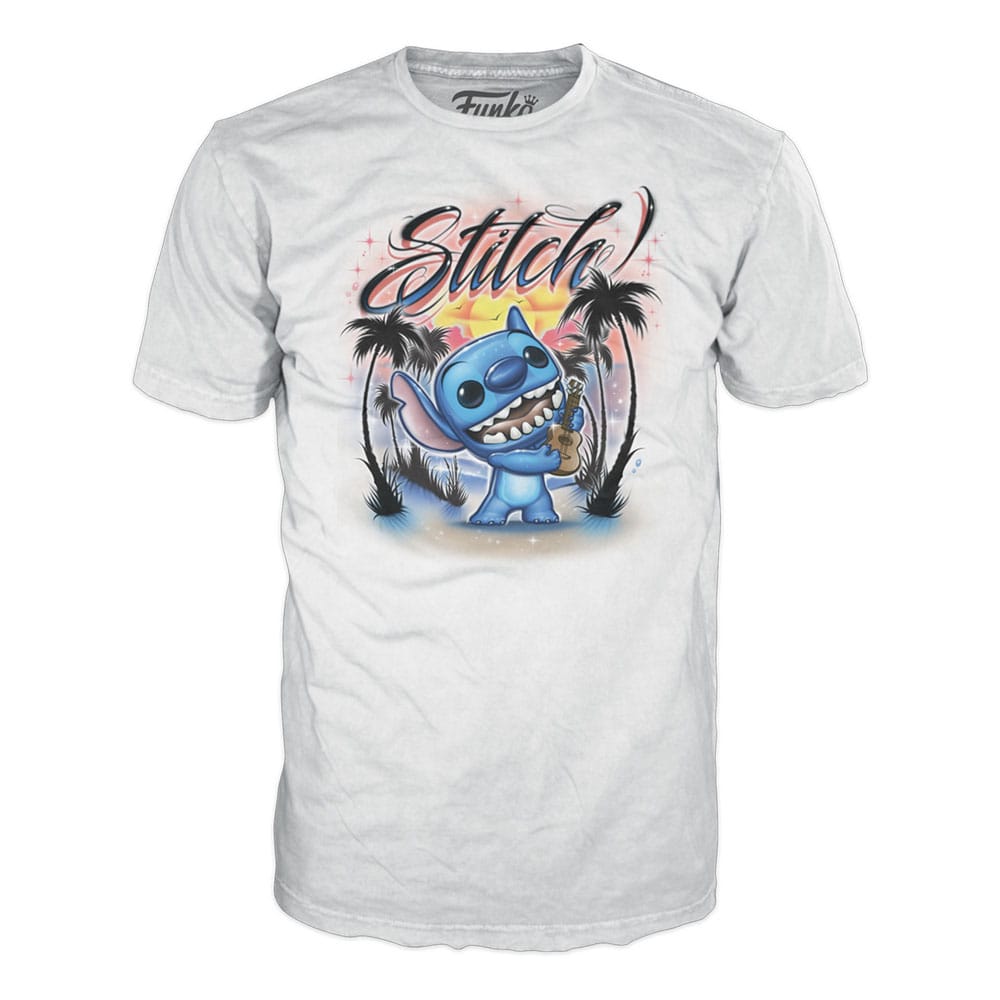 Ukelele Stitch (FL) Disney Lilo and Stitch Funko POP! Tee Box Size L