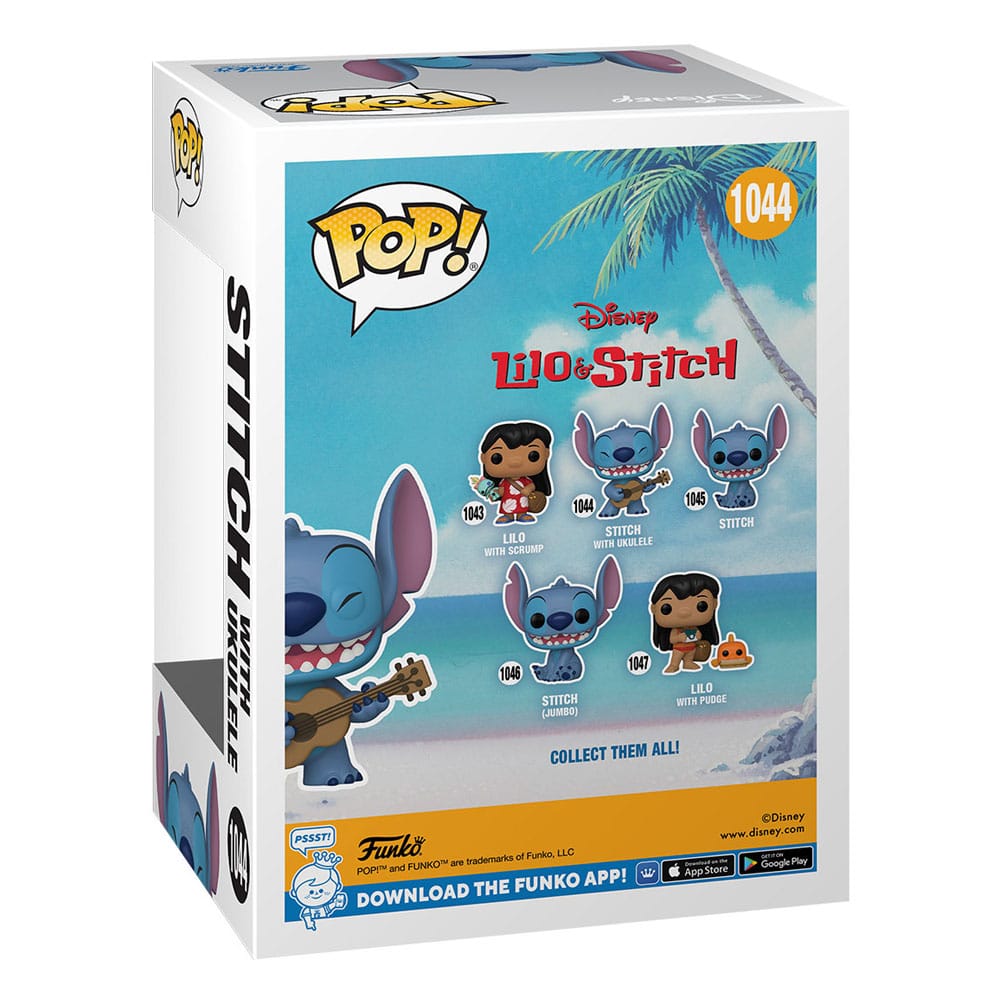 Ukelele Stitch (FL) Disney Lilo and Stitch Funko POP! Tee Box Size L