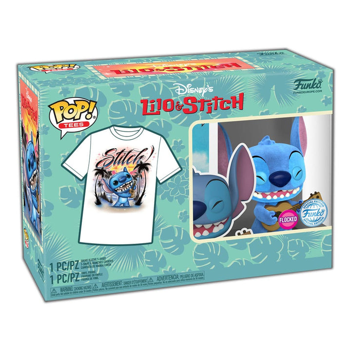 Ukelele Stitch (FL) Disney Lilo and Stitch Funko POP! Tee Box Size L