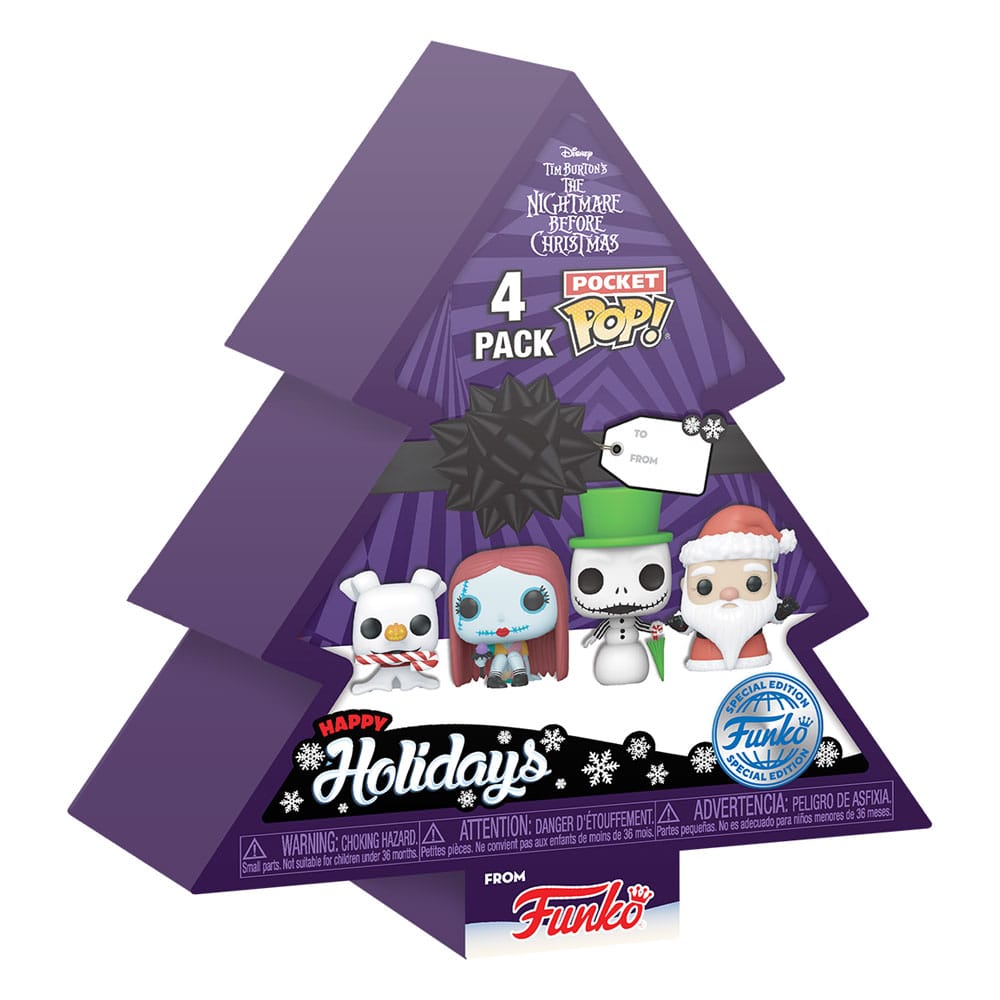 The Nightmare Before Christmas Tree Holiday Pocket POP! 4-Pack Set