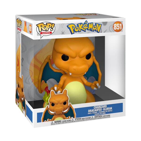 Pokemon Charizard Super Sized Jumbo POP Vinyl Figure EMEA 25 cm