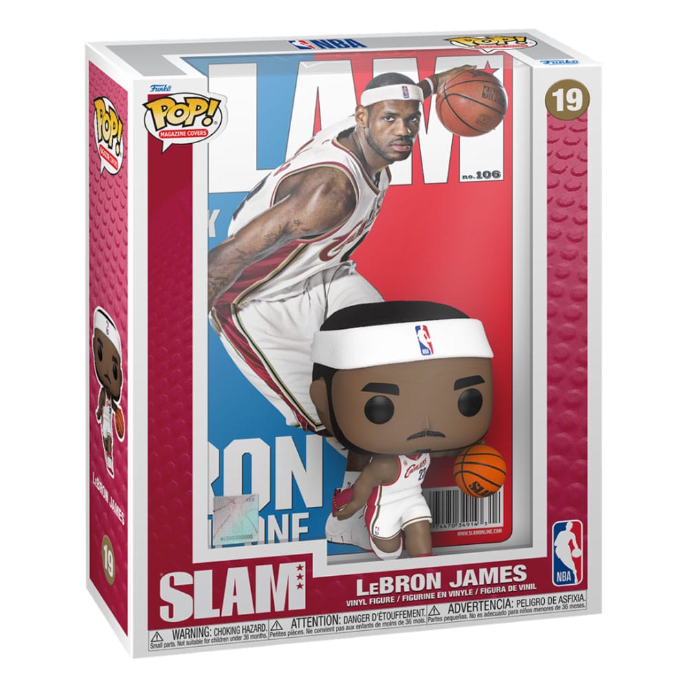 Funko LeBron James NBA Cover POP Basketball Vinyl Figure SLAM Magazine 9 cm