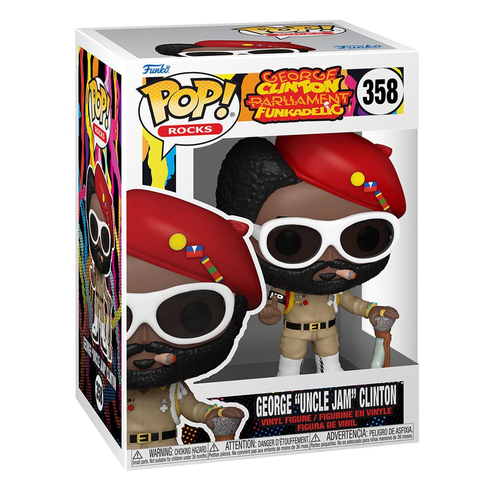 George Uncle Jam Clinton Parliament Funkadelic Funko POP! Rocks Vinyl Figure