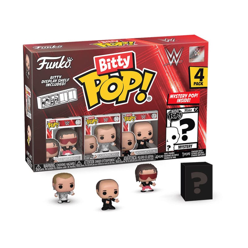 Funko Bret Hart WWE Bitty POP! Vinyl Figure 4 Pack 2,5 cm
