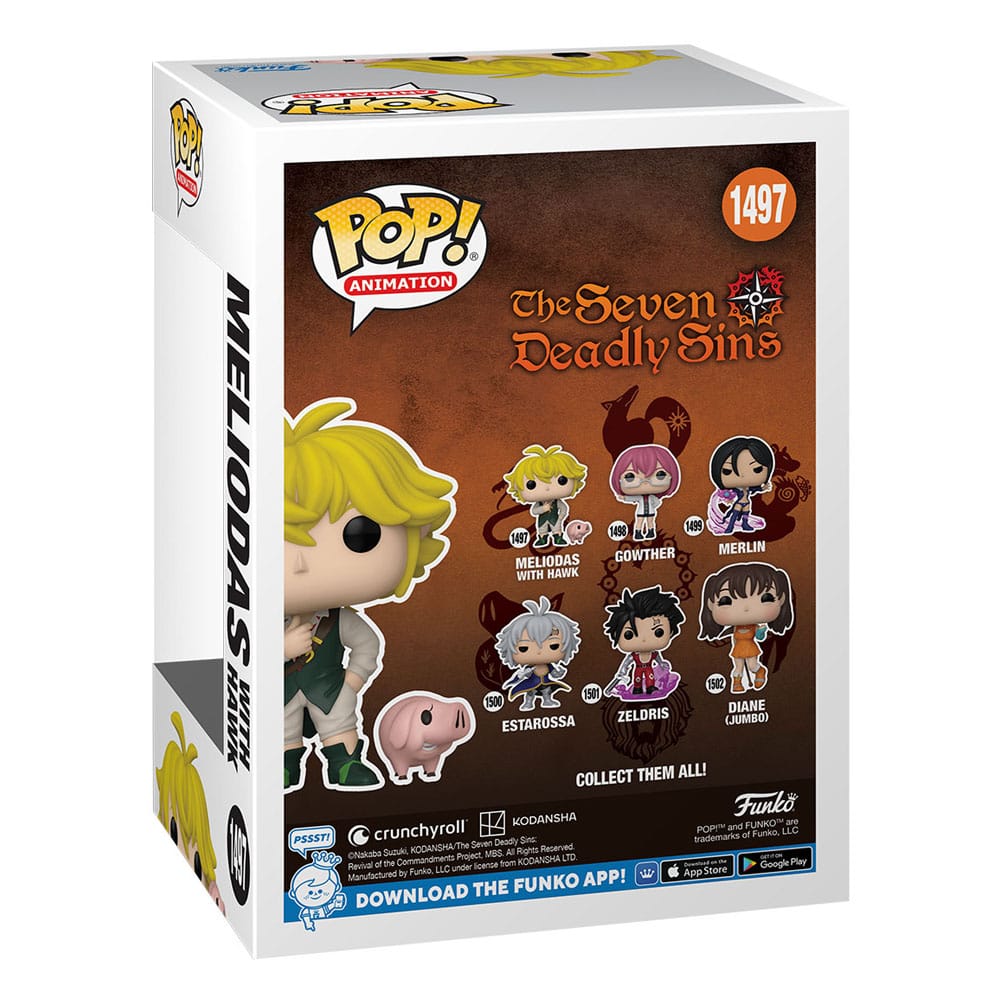 Meliodas with Hawk Seven Deadly Sins Funko POP! Animation Vinyl Figure