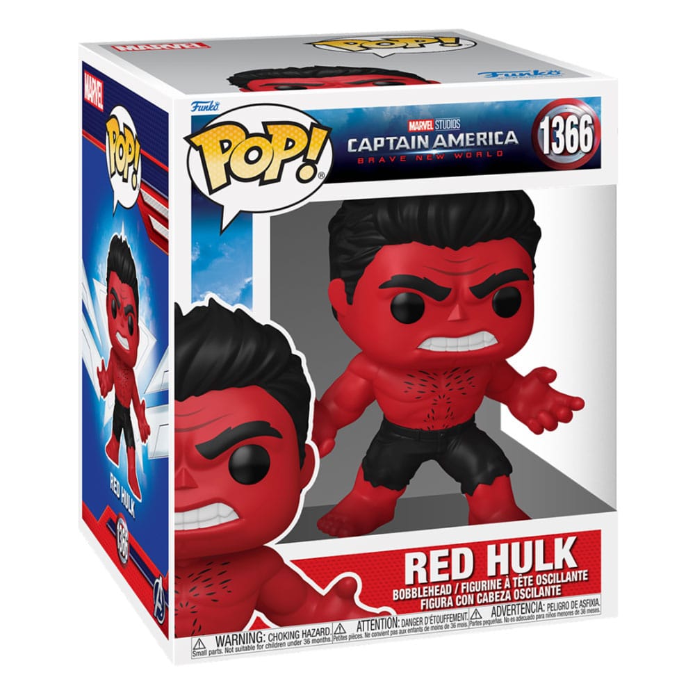 Red Hulk Captain America Brave New World Super Sized Funko POP! Vinyl Figure