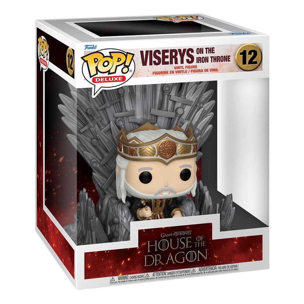Viserys on Throne House of the Dragon Funko POP! Deluxe Vinyl Figure