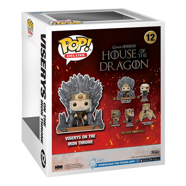Viserys on Throne House of the Dragon Funko POP! Deluxe Vinyl Figure