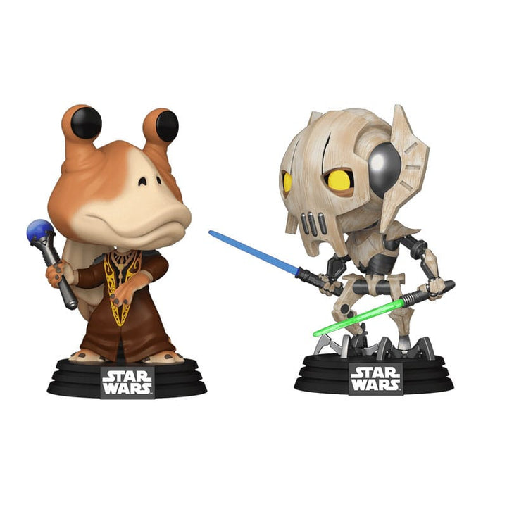 Jar Jar Binks vs. General Grievous Star Wars The Clone Wars Funko POP! 2-Pack Vinyl Figures