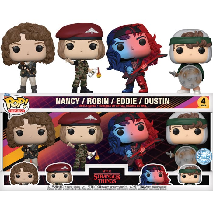 Funko Season Four Stranger Things POP TV Vinyl Figure 4 Pack 9 cm