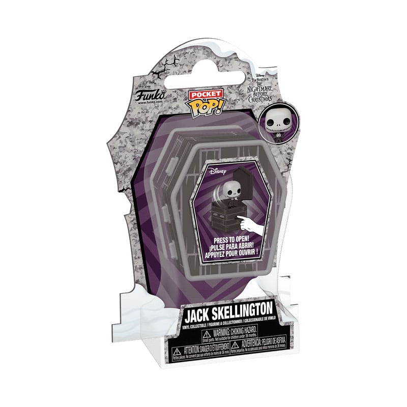 Funko Jack Skellington The Nightmare Before Christmas Coffin Pocket POP Vinyl Figure 6 cm