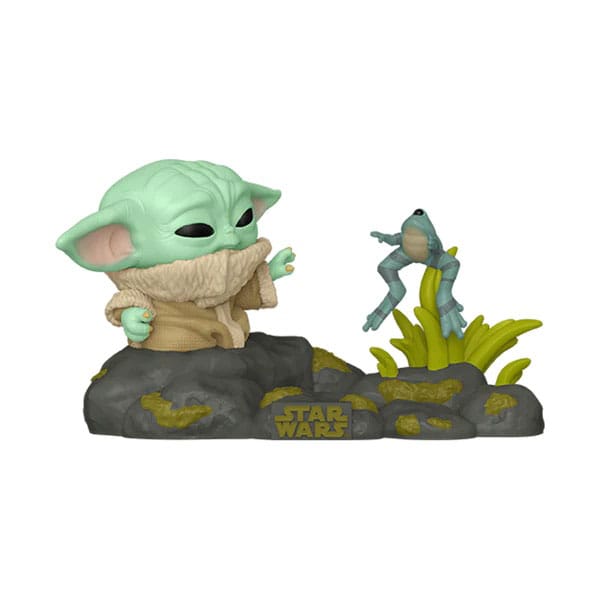 Din Grogu with Frog Star Wars Funko POP! Deluxe Vinyl Figure