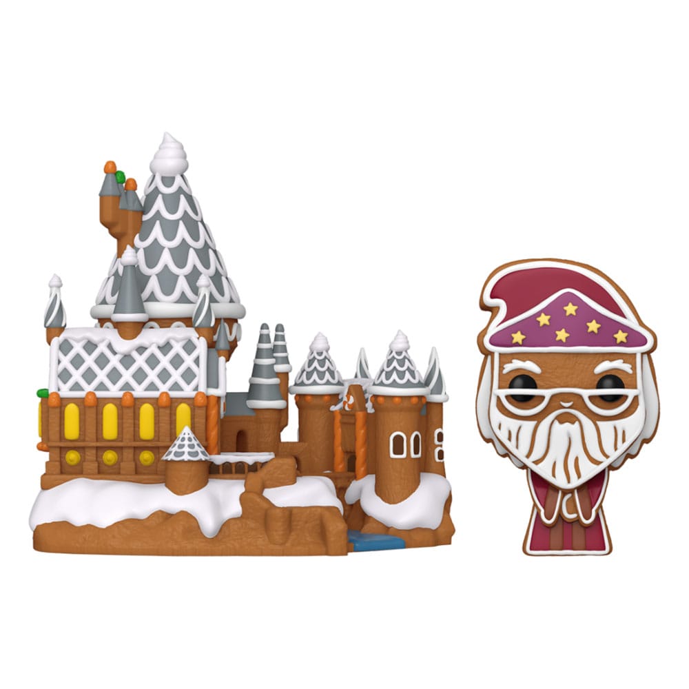 Gingerbread Albus Dumbledore and Hogwarts Harry Potter Funko POP! Town Vinyl Figure