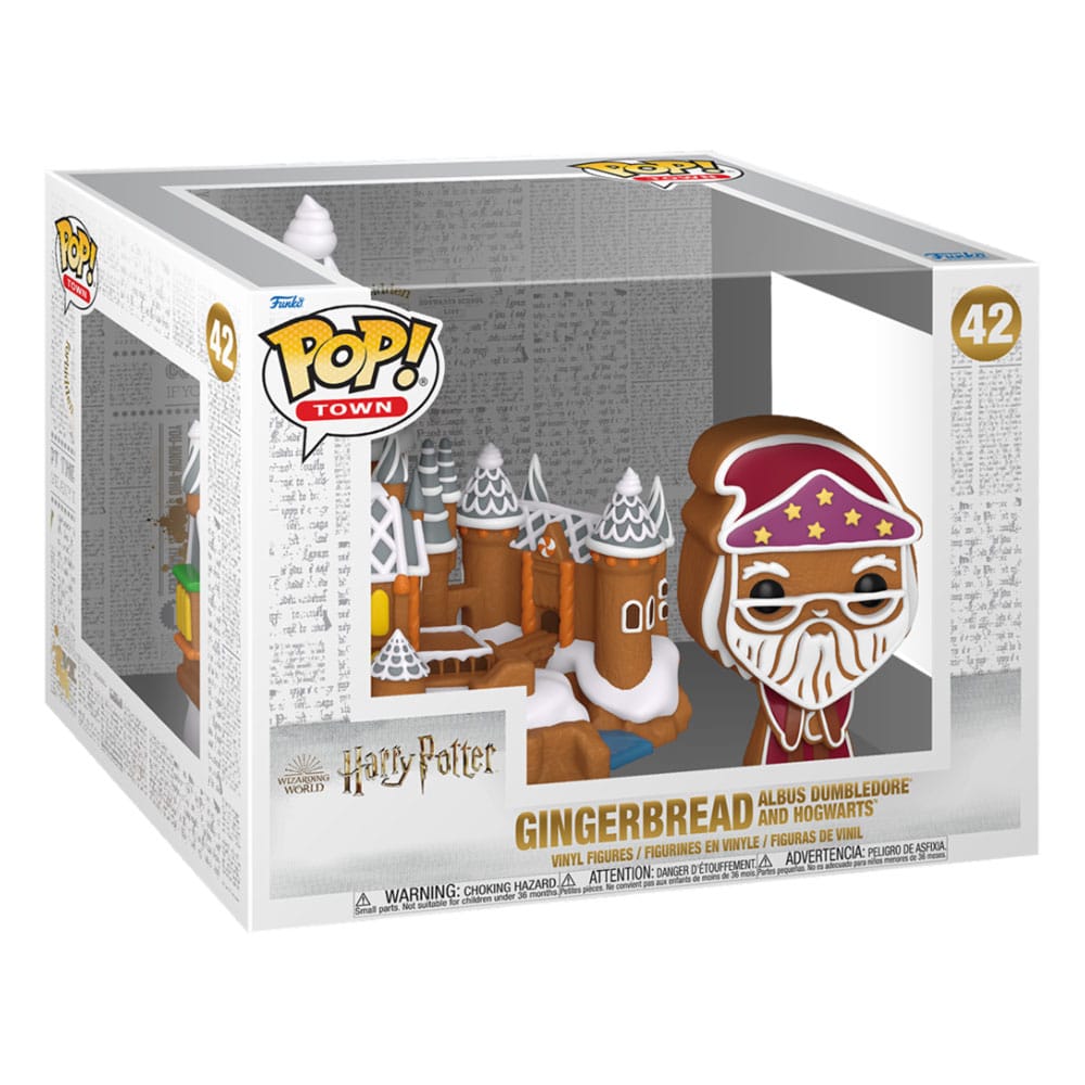 Gingerbread Albus Dumbledore and Hogwarts Harry Potter Funko POP! Town Vinyl Figure