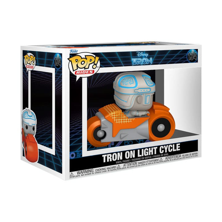 Tron with Cycle Tron(1982) Funko POP! Rides Deluxe Vinyl Figure