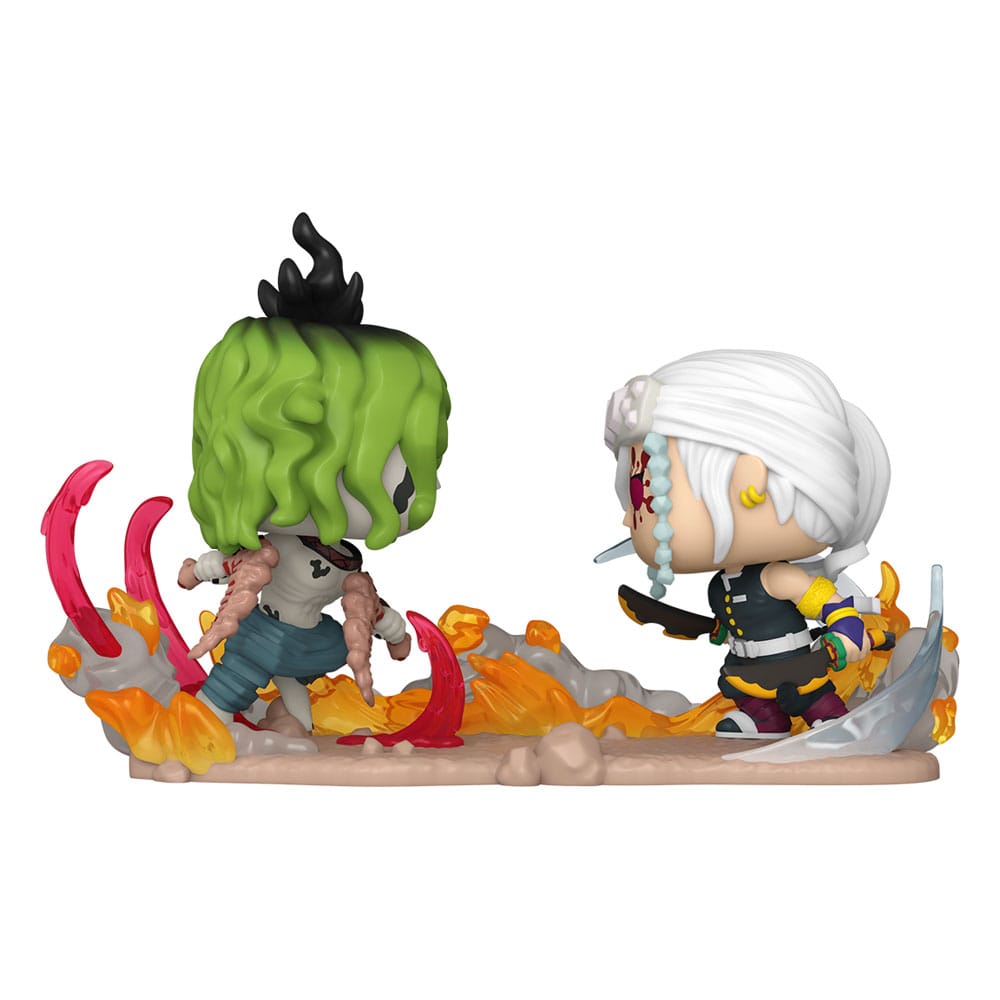 Funko Tengen Versus Gyutaro Demon Slayer Kimetsu no Yaiba POP Moments Vinyl Figures 9 cm